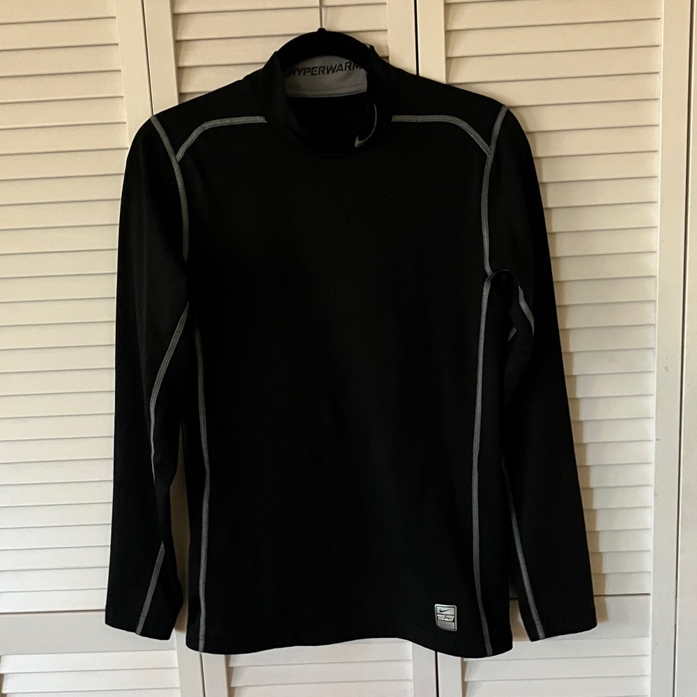 Nike Pro Combat Hyperwarm‎ Men’s Compression Long Sleeve Size S
Black & gray